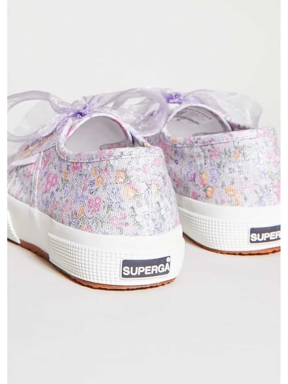 SUPERGA X Loveshackfancy 2750 Flowers Sneaker In Lavender 41 NIB - Picture 9 of 11